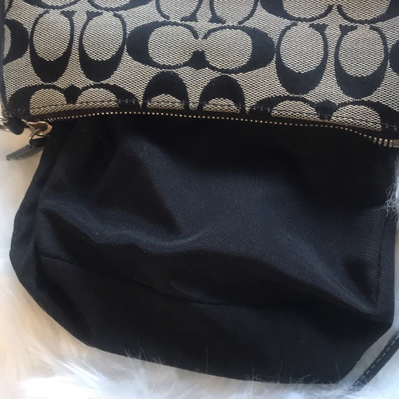 Vintage Y2k Coach Demi Mini Bag Baguette Small Purse 90‘s 2000‘s Black Gray Cute - Picture 12 of 16